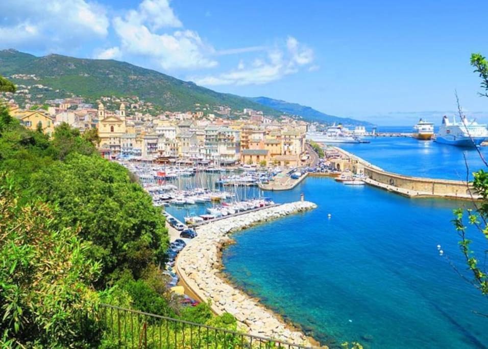Charmant Studio Climatise Avec Parking, Au Coeur De Pietranera, Plage A 500M, Bastia A 2Km Ville-di-Pietrabugno 외부 사진